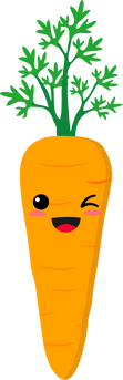 Cute Carrot, Kawaii Vegetable