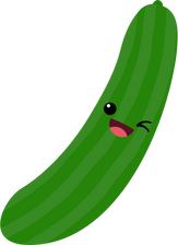 Cute Kawaii Cucumber, Cute Vegetable