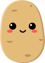 Cute Potato, Kawaii Vegetable